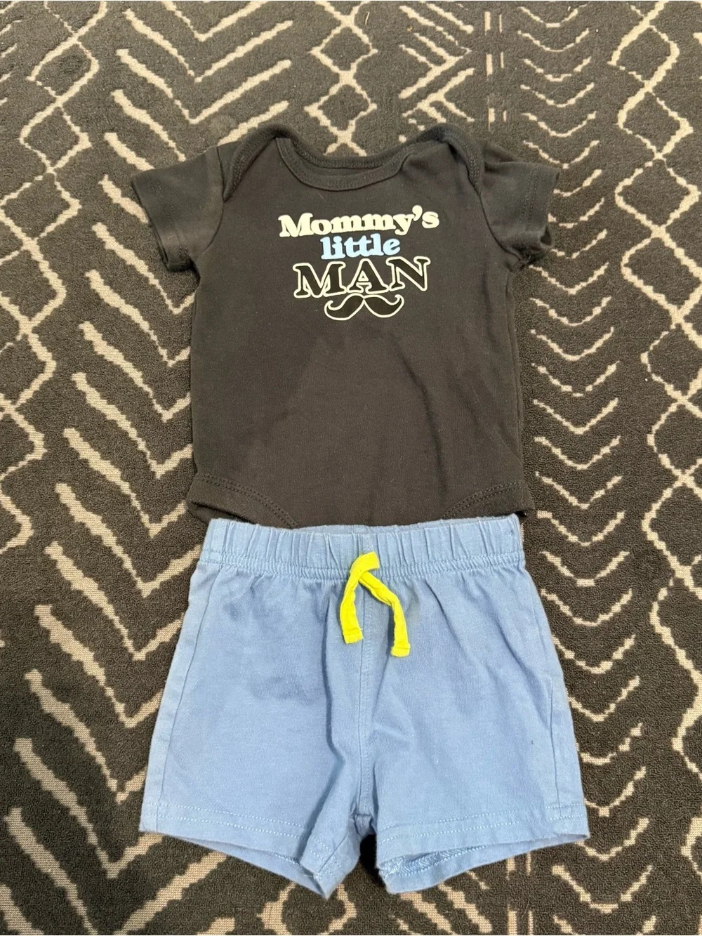 Baby boy onesie and shorts set